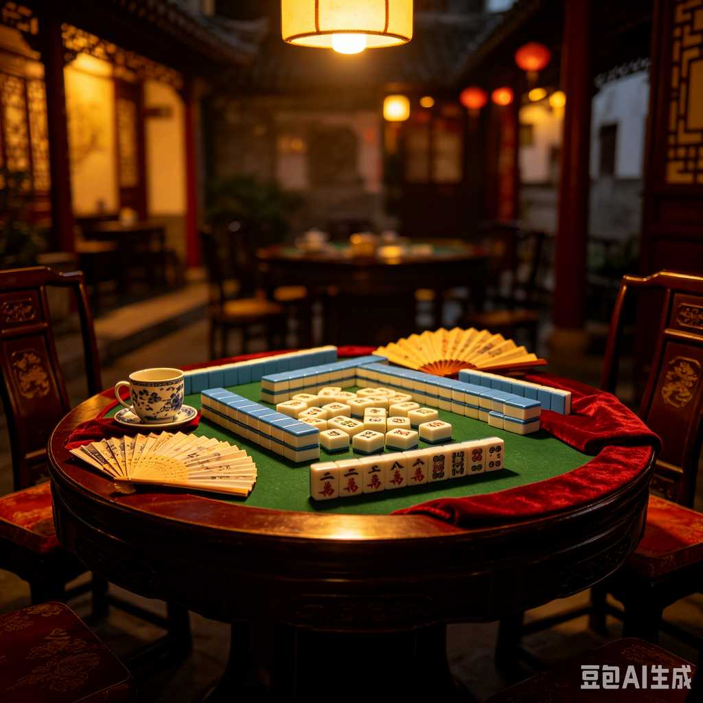 blue mahjong tiles