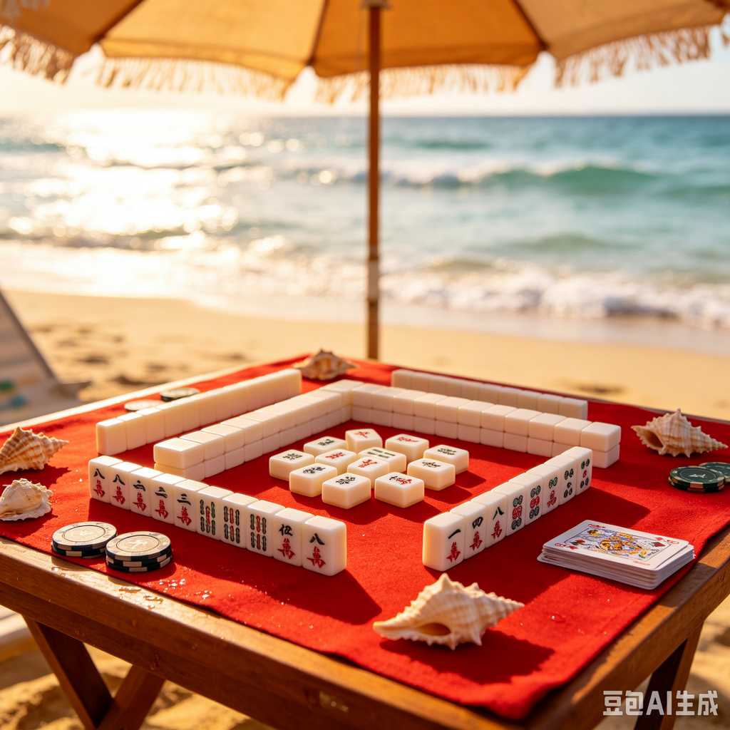 vintage style mahjong set